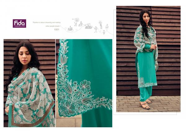 Fida Virika Cotton Embroidered Dress Material Collection